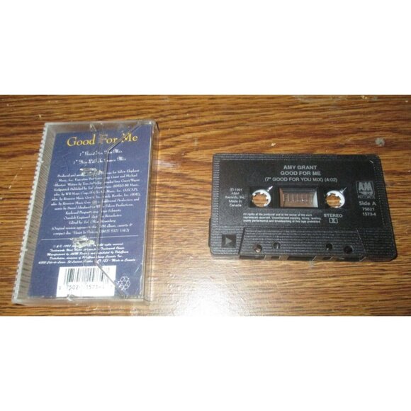 Amy Grant - Good For Me single and 2 remixes on cassette (A & M Records, 1991) - Picture 2 of 2